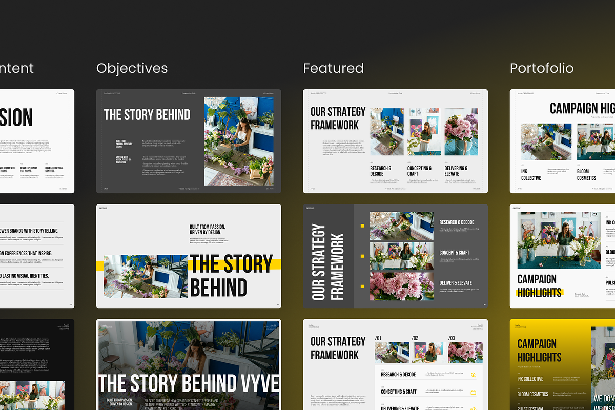 Creative Agency Pitch PowerPoint, a Presentation Template by SLAB! Design (Photo 7 of 9)