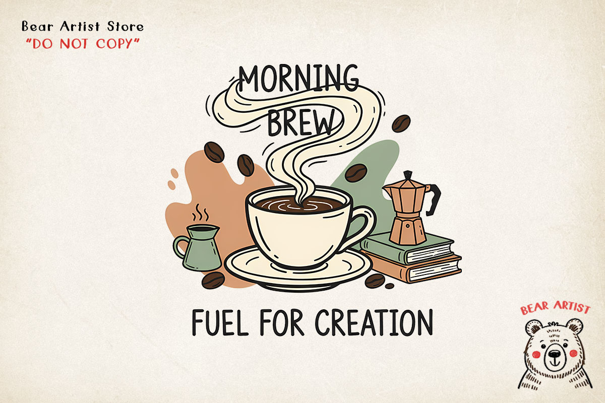 Coffee Morning Hand-drawn PNG Bundle, an Illustration by GlitterCraft (Photo 42 of 101)