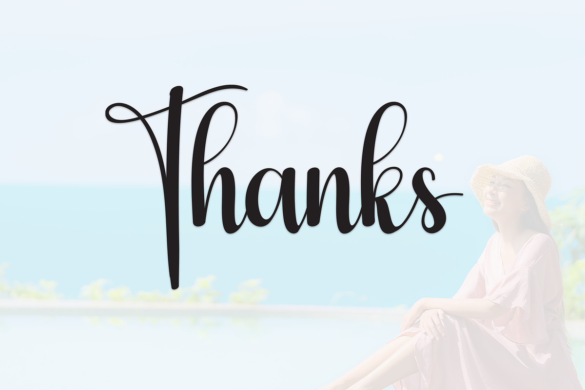 Beauty Vacation | Script Font, a Handwritten Font by Scratchones (Photo 9 of 9)