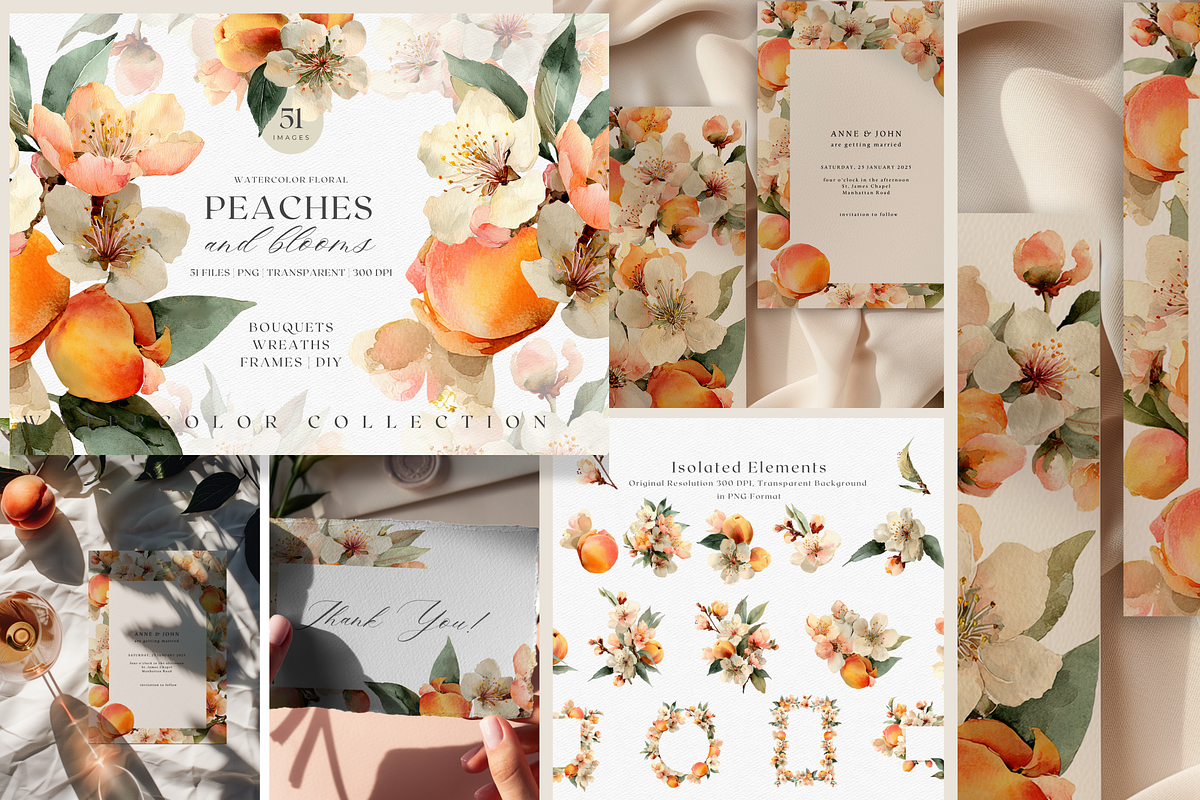 BUNDLE Watercolor Fruit and Flora, a Decorative Illustration by ThaismotaCreativeCo (Photo 7 of 14)