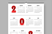 Wall Calendar 2025 to 2028, a Stationery Template by ContestDesign (Thumbnail 5 of 6)