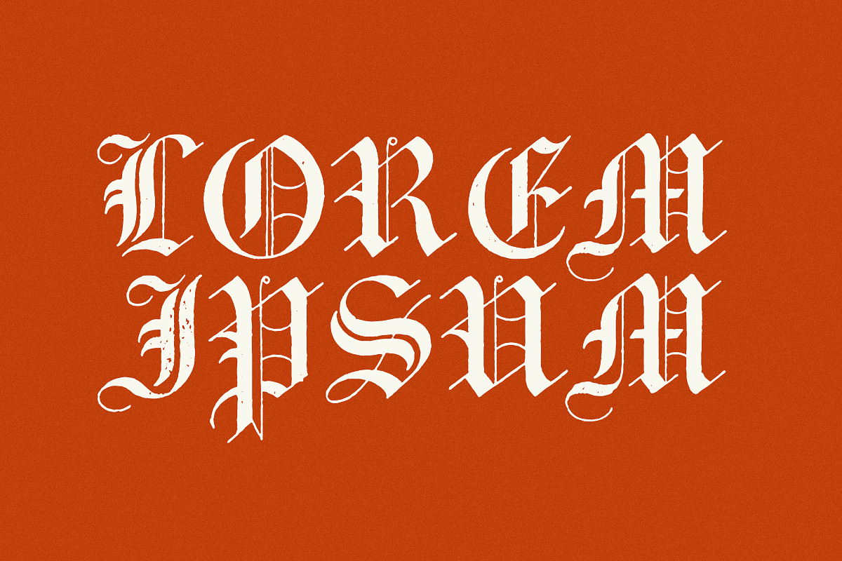 Antique Blackletter Font - No.13, a Blackletter Font by Century Library (Photo 3 of 5)