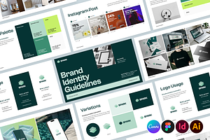 Brand Guidelines Design Figma Canva, a Presentation Template by Miyaji75