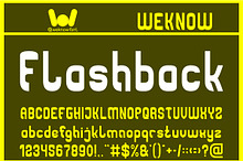 Flashback font