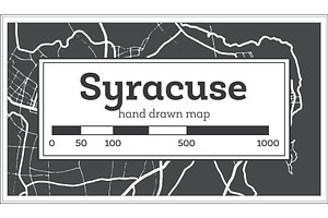 Syracuse Italy City Map