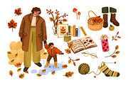 Cozy autumn mood. Hygge fall set, a Seasonal Illustration by Good Studio (Thumbnail 3 of 6)