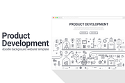 Doodle Background Website Template, an Illustration by Flat Icons (Thumbnail 1 of 2)