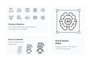 Artificial Intelligence Icon Set, an Outline Icon by Prosymbols (Thumbnail 3 of 5)