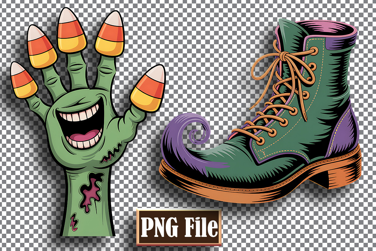 Cute Halloween Clipart Bundle, a Seasonal Illustration by protabsorkar11 (Photo 5 of 8)