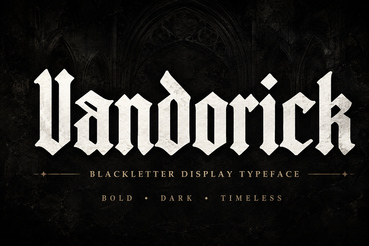 Vandorick, a Blackletter Font by Wow Magic (Photo 1 of 6)
