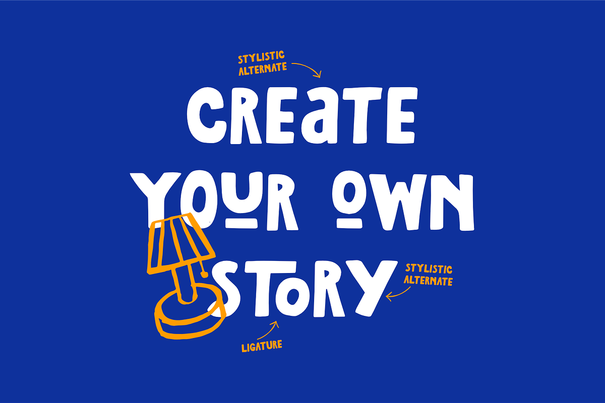 Lumosky - Handdrawn Display Font, a Handwritten Font by Cruizy & Co (Photo 5 of 8)