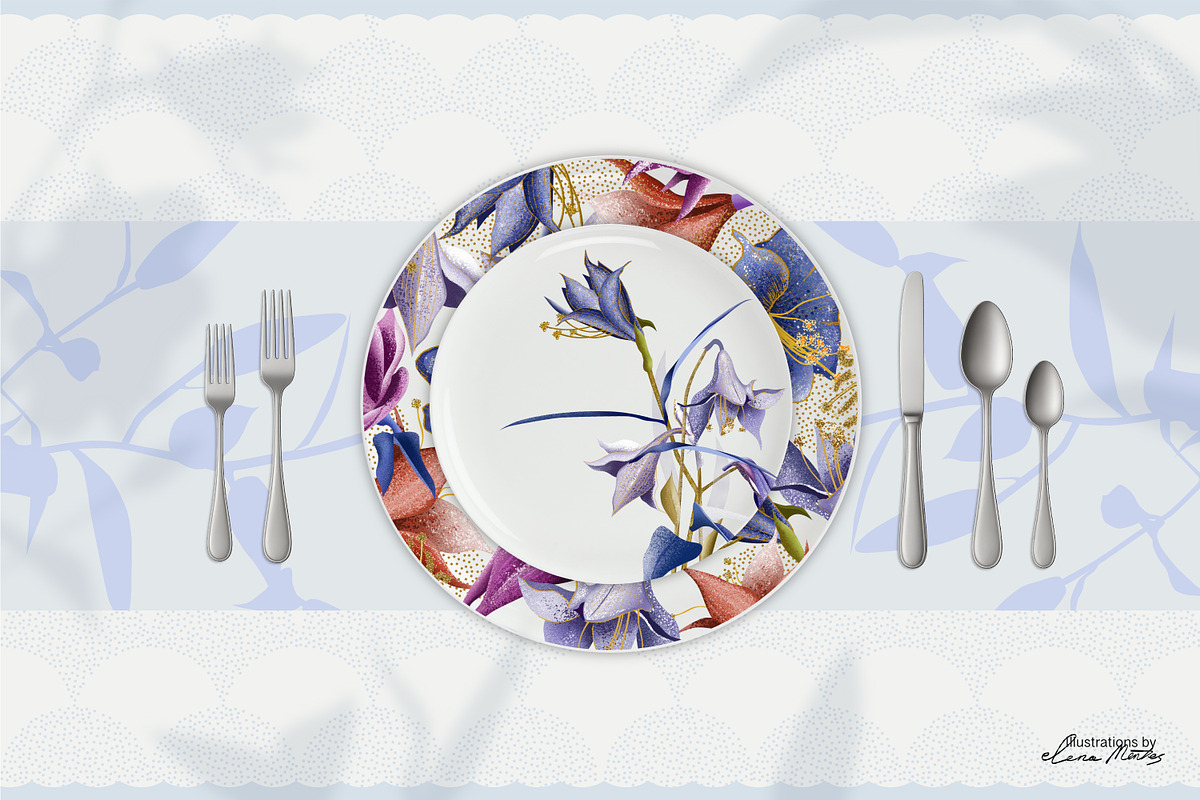 Purple Meadow collection for home, a Seasonal Illustration by Elena Mentes (Photo 8 of 12)