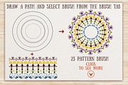 3.Tribal patterns, brushes and cards, a Pattern Graphic by SwetTS (Thumbnail 5 of 6)