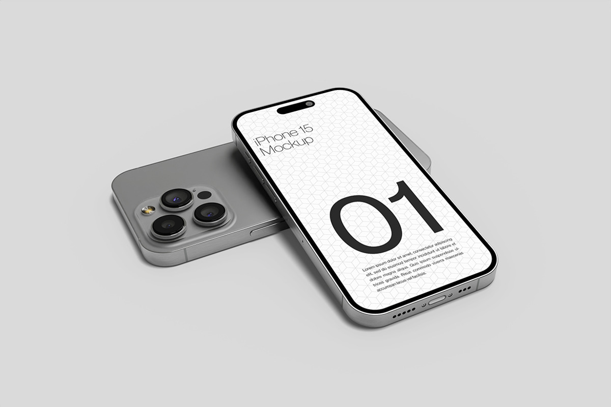Iphone 15 Pro Max Mockup, an iPhone Mockup by Symie Design (Photo 2 of 3)