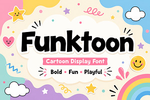 Funktoon – Cartoon Display Font, a Slab Serif Font by Wow Magic
