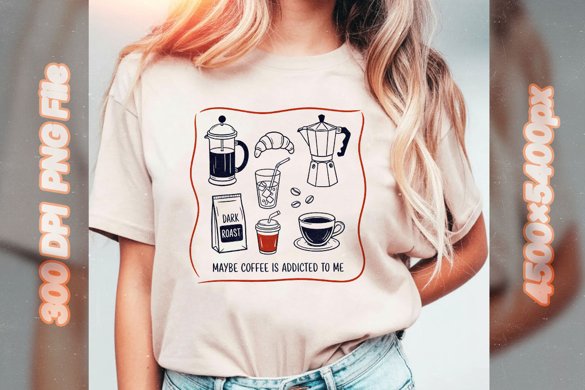 Funny Coffee Doodle PNG Bundle, an Object Graphic by GlitterCraft (Photo 27 of 61)