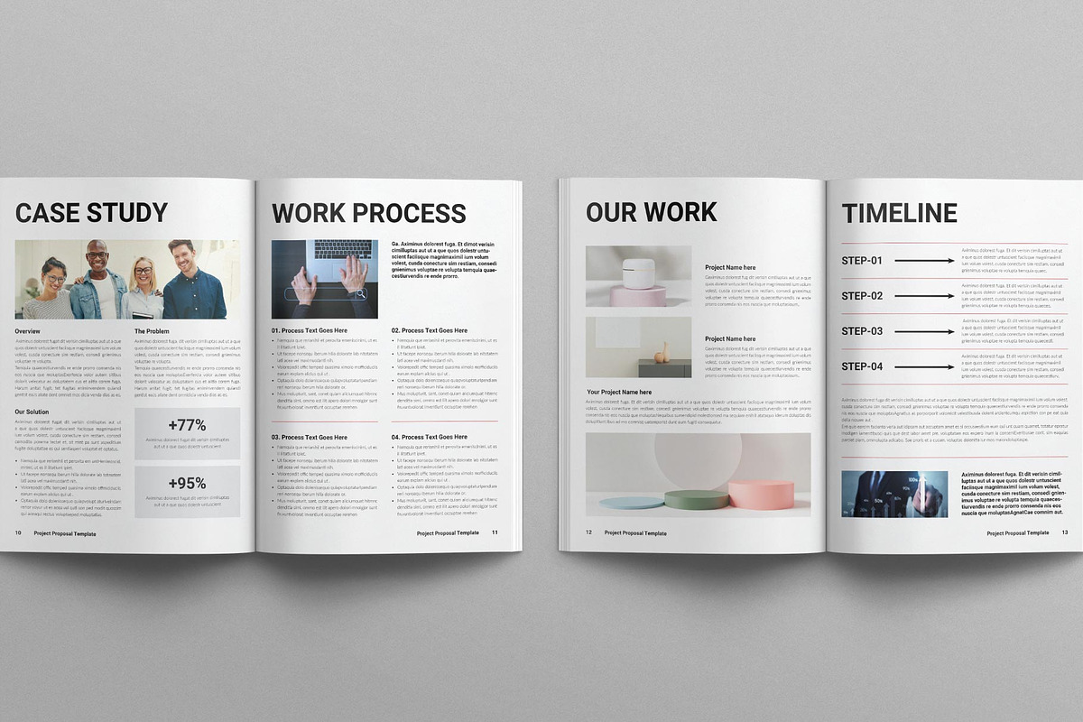 Project Proposal Template, a Brochure Template by E-Type (Photo 5 of 8)
