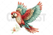 Summer Tropical Birds Clipart, an Illustration by Craft Nest (Thumbnail 11 of 12)