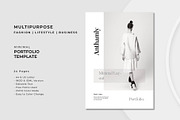 Minimal Modern Portfolio Template, a Presentation Template by astutedesign11 (Thumbnail 1 of 13)