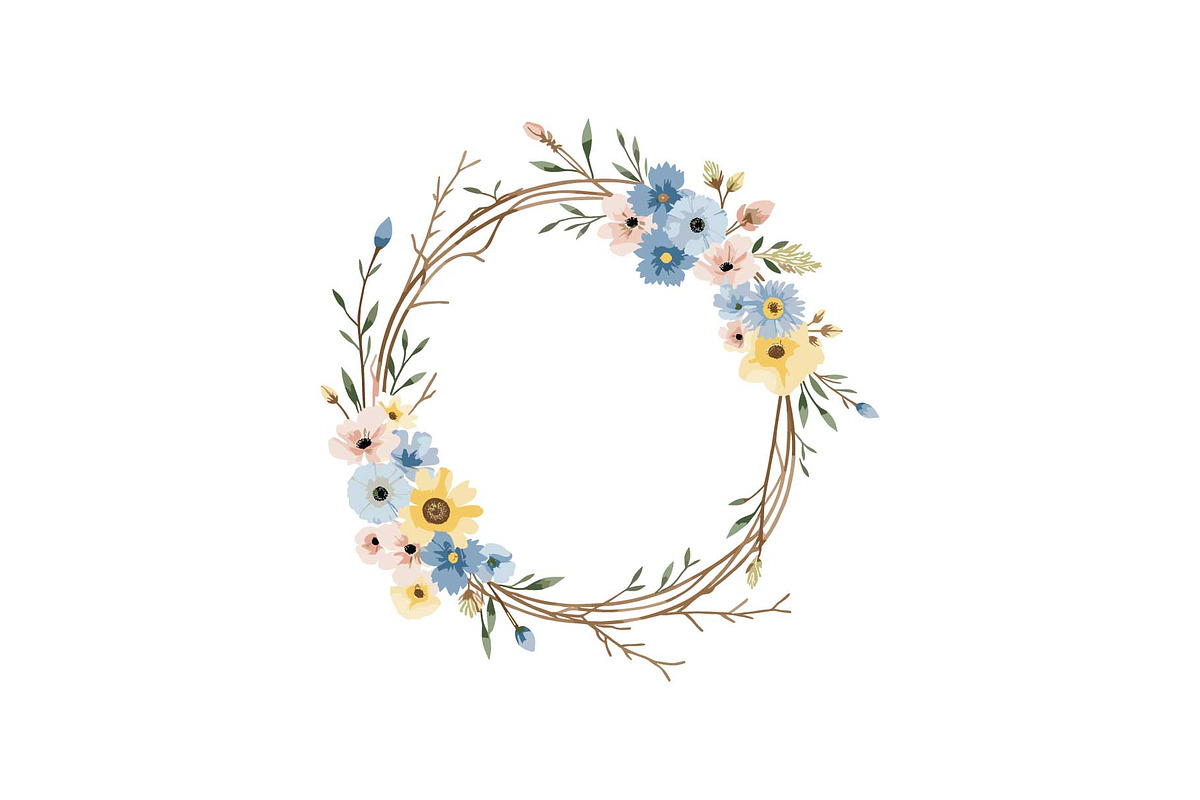 Spring Floral Wreath SVG Bundle, a Graphic by Gfx_Store (Photo 5 of 13)