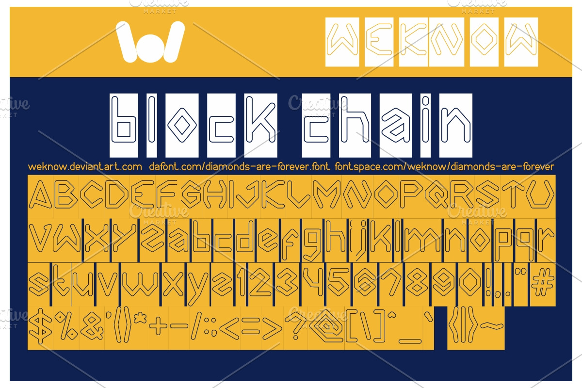 diamond are forever font preview 7
