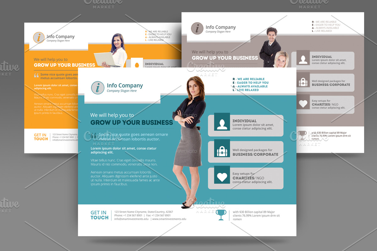 Corporate Flyer or Poster Templates, a Flyer Template by Aabhaas (Photo 4 of 4)
