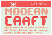 modern craft, a Font by weknow