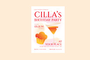 Creative Birthday Party Invitation, a Card Template by Neermana (Thumbnail 2 of 4)