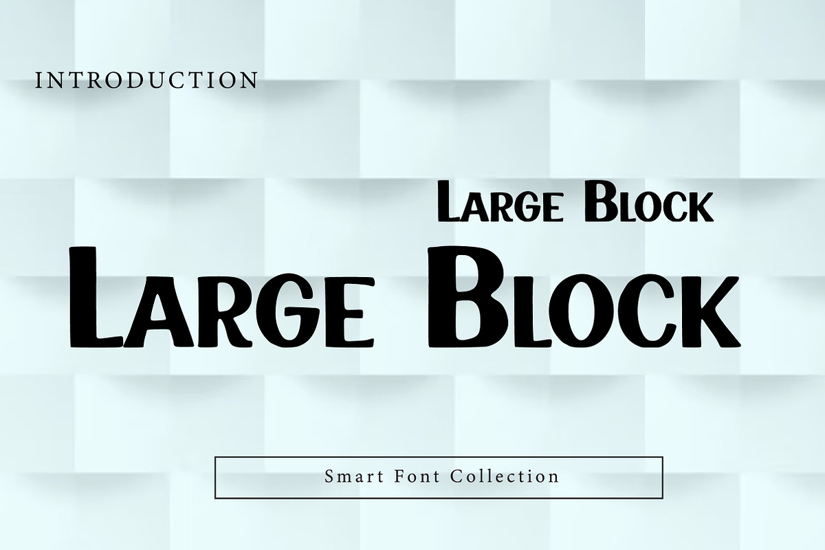 Large Block, a Sans Serif Font by Wow Magic (Photo 1 of 2)