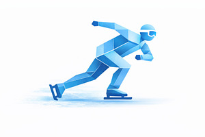 Winter sport competition ice skater, a Photo by Dvoevnore photos