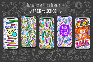 Back to School 5 Story Templates