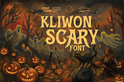 Kliwon Scary Font, a Serif Font by Fontcamp Type Foundry (Thumbnail 13 of 13)