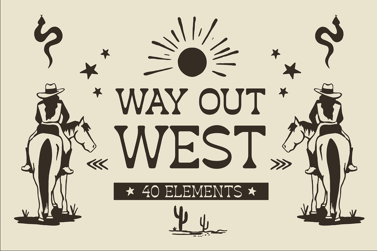 Way Out West - Western Illustration, an Animal Illustration by cmfgraphics (Photo 1 of 2)