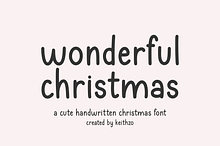 Wonderful Christmas - Cute Font