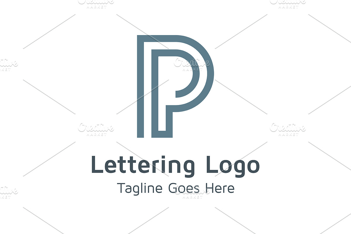 20 Logo Lettering P Template Bundle, a Branding & Logo Template by Acongraphic (Photo 8 of 21)