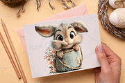 Easter Baby Bunny Clipart Bundle, an Illustration by Canvas Craft (Thumbnail 7 of 7)