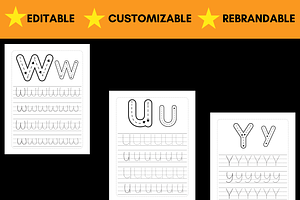 Letter And Number Tracing Workbook