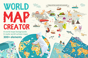 World MAP Creator NEW DIY, an Object Graphic by Rimma (Thumbnail 1 of 11)