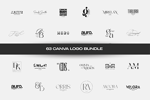 63 Canva Logo Bundle, a Branding & Logo Template by Uyava Space