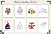 150 Christmas Coloring Pages Bundle, a Seasonal Illustration by Daffodil Dream Studio (Thumbnail 13 of 18)