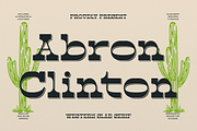 Abron Clinton | Western Slab Serif, a Slab Serif Font by gracetype_studio (Thumbnail 1 of 12)