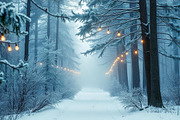 Winter Wonderland Path | Stock Photo, a Holiday Photo by Aura Canyon HQ (Thumbnail 1 of 7)