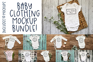 Baby Clothing Mockup Bundle