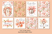 Peach Fuzz Floral Invitations, an Invitation Template by Evgeniia (Thumbnail 3 of 3)
