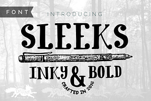 Sleeks Bold Serif, Hand-Drawn TTF, a Serif Font by Drifter Studio