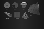 30 abstract geometric line shapes, an Object Graphic by Kyuubisa's Graphics (Thumbnail 4 of 6)