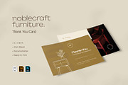 Noblecraft - Thank You Card, a Card Template by VUNIRA (Thumbnail 2 of 3)