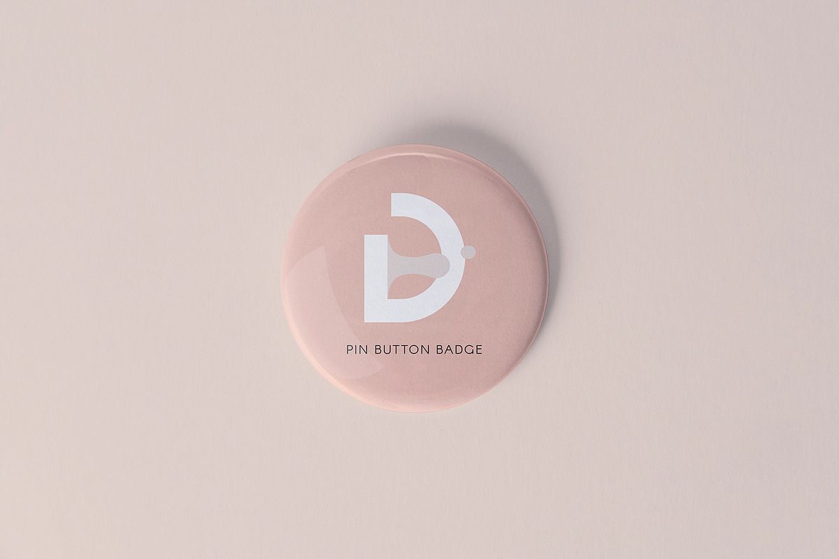 Button Badge Mockup, a Print Template by Graphicnugget (Photo 3 of 7)
