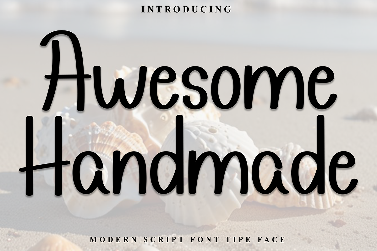 Awesome Handmade, a Script Font by FreshTypeINK (Photo 1 of 8)