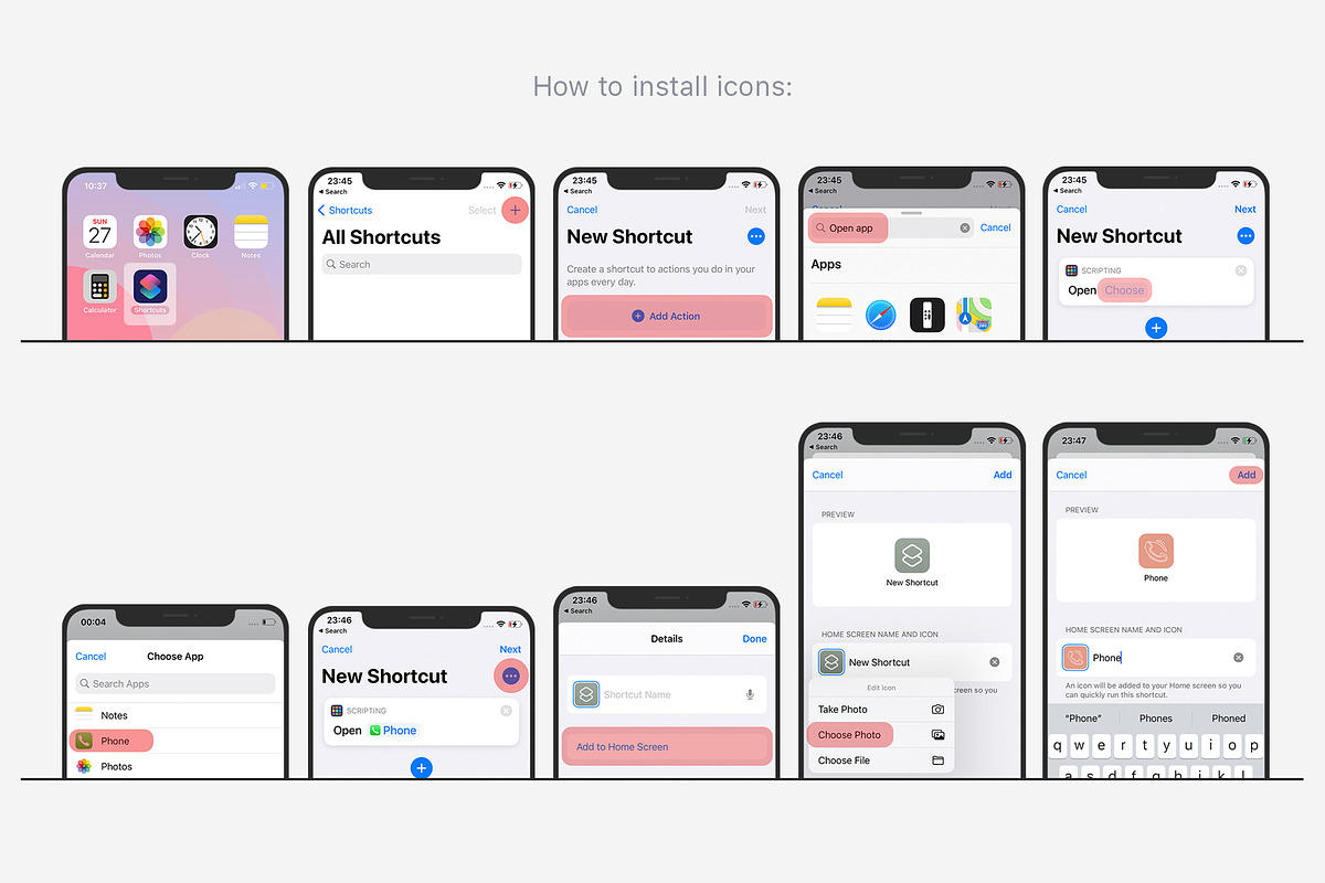 Line Theme iOS 14 App Icon Pack, an Outline Icon by Dikarte.Store